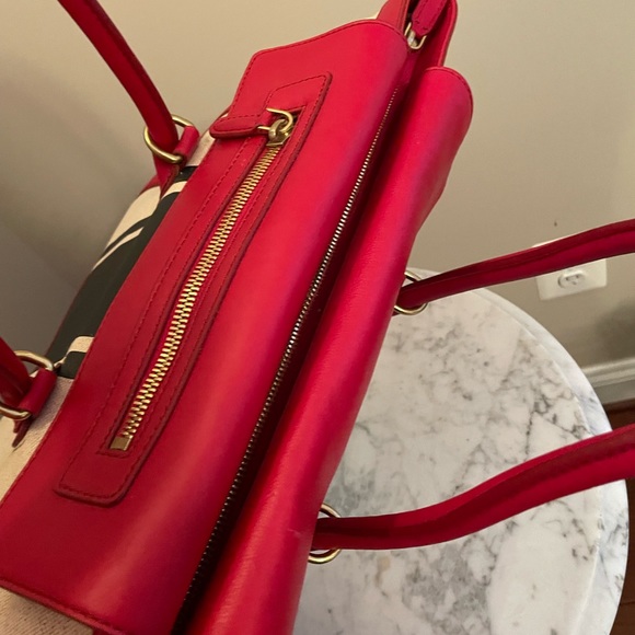 J Crew Large Handbag, Canvas and Leather NWT - Picture 13 of 14